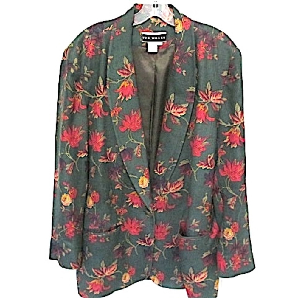 VTG Saks 5th Avenue Silk Blend Blazer, Size 12